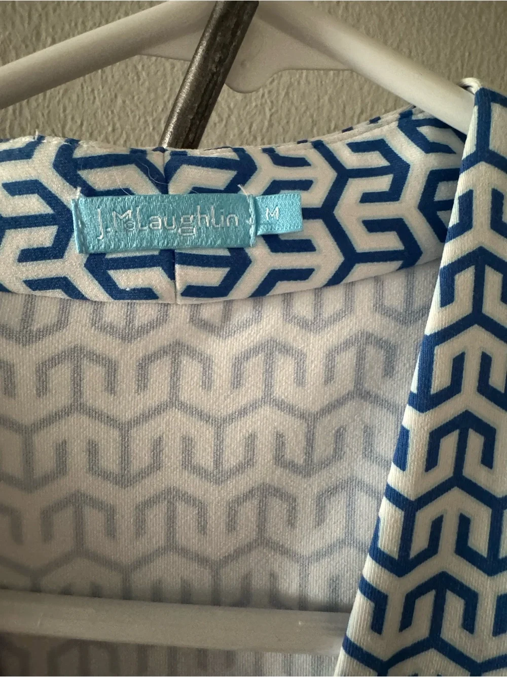 J. McLaughlin Blue Catalina Cloth Dress